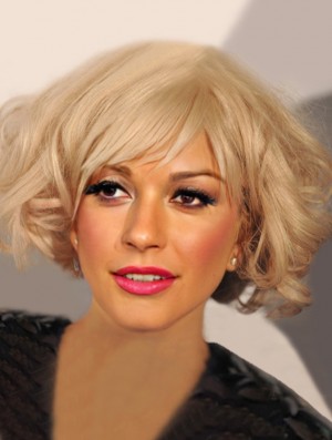 Lady Gaga Wig Chin Length With Bangs Remy Human