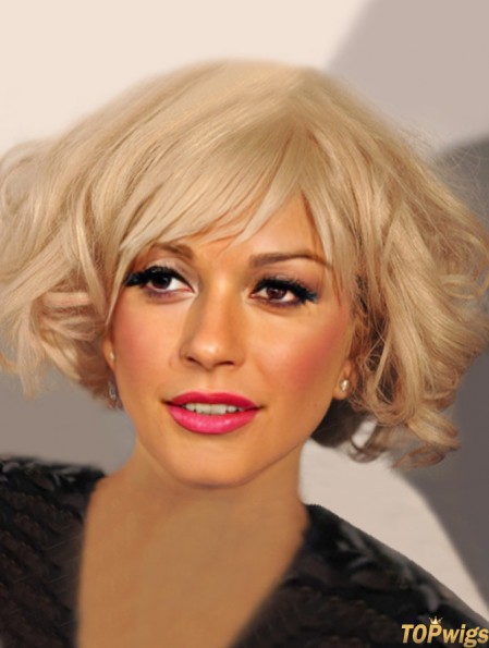 Lady Gaga Wig Chin Length With Bangs Remy Human