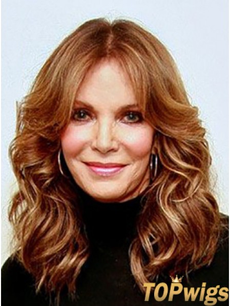 Long Wavy Without Bangs Lace Front Brown Fabulous 16 inch  Wigs