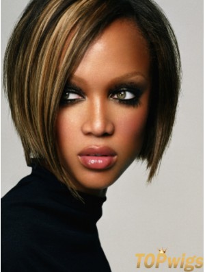 Ombre/2 Tone Straight Bobs Lace Front 10 inch Fashion Tyra Banks Wigs