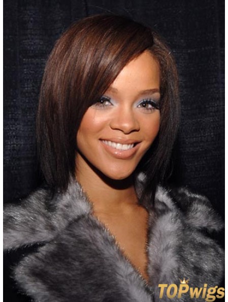 Modern Shoulder Length Auburn Straight Capless  Wigs