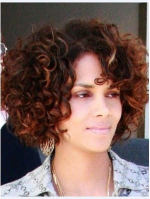 Full Lace Curly Without Bangs Short Perfect 10 inch  Wigs