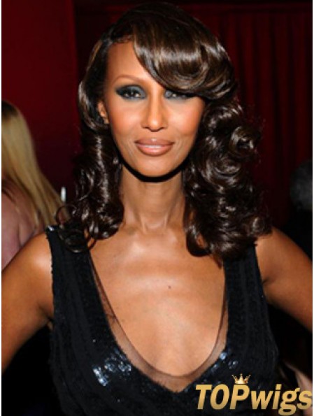 Shoulder Length Wavy Lace Front Auburn 14 inch Amazing Iman Wigs