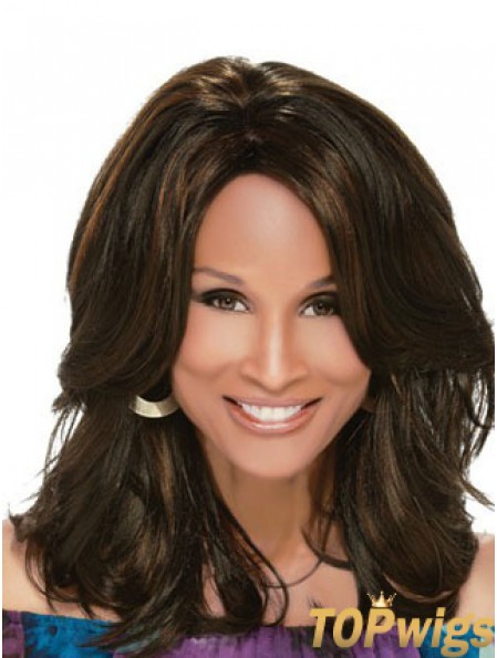 Black Shoulder Length Wavy Layered Full Lace 14 inch Beverly Johnson Wigs