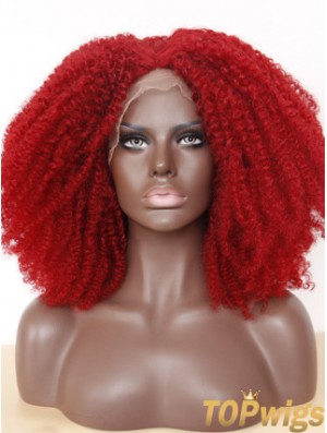 Comfortable 14 inch Long Kinky Wigs For Black Women