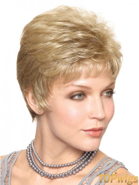 Cropped Straight Capless Boycuts 6 inch Trendy Synthetic Wigs