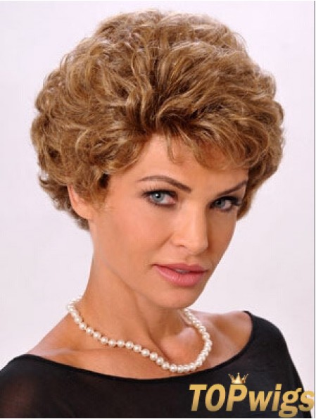 Ladies Wig Monofiliment Wavy Style Short Length Classic Cut