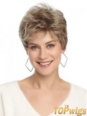 Lace Front Wavy Layered Short 8 inch Hairstyles Human Hair Wigs