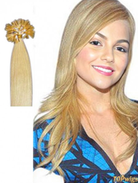 Blonde Straight Top Nail/U Tip Hair Extensions