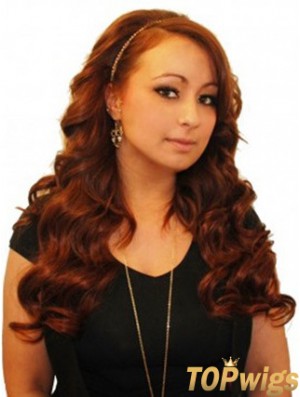 Wavy Remy Human Hair Auburn Gorgeous Weft Extensions