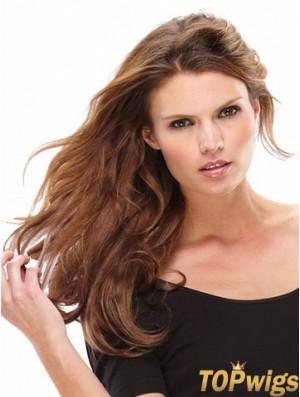 Top Brown Curly Synthetic Clip In Hair Extensions