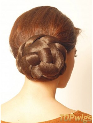 Brown Hair Pieces Bun