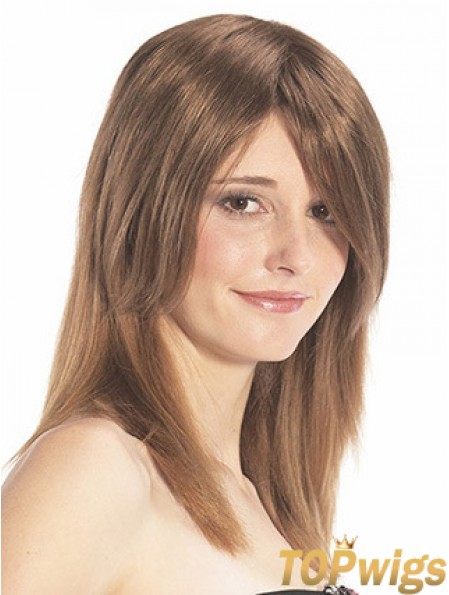 Straight Auburn Designed Remy Human Hair Half Wigs