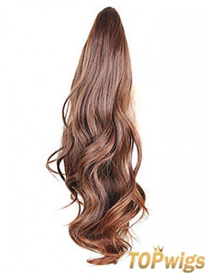 Style Wavy Brown Ponytails