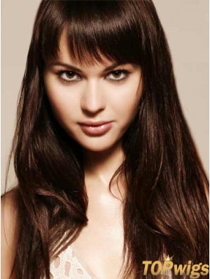 Remy Human Hair Auburn Fringe Extensions