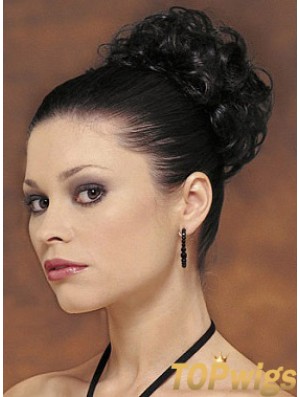 Black Big Bun Hair Piece