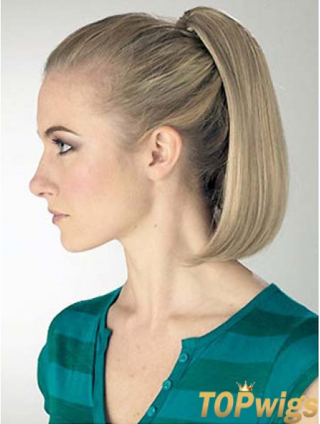 Exquisite Straight Blonde Ponytails